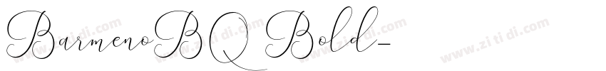 BarmenoBQ Bold字体转换